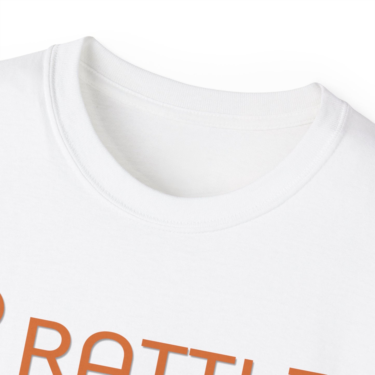 RATTL3 Logo Tee — Minimalist Rust Graphic T-Shirt