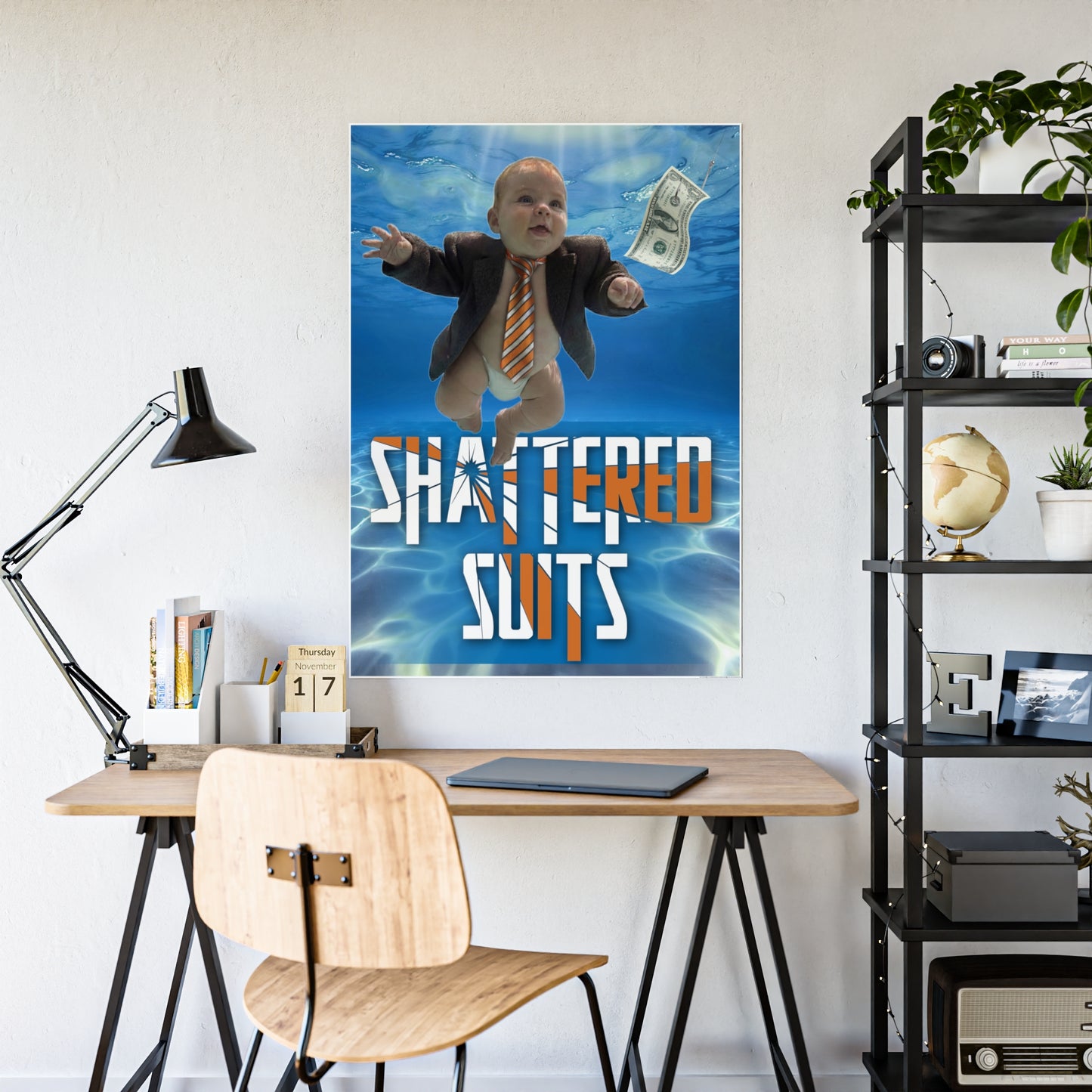 RATTL3 Shattered Suits Glossy poster