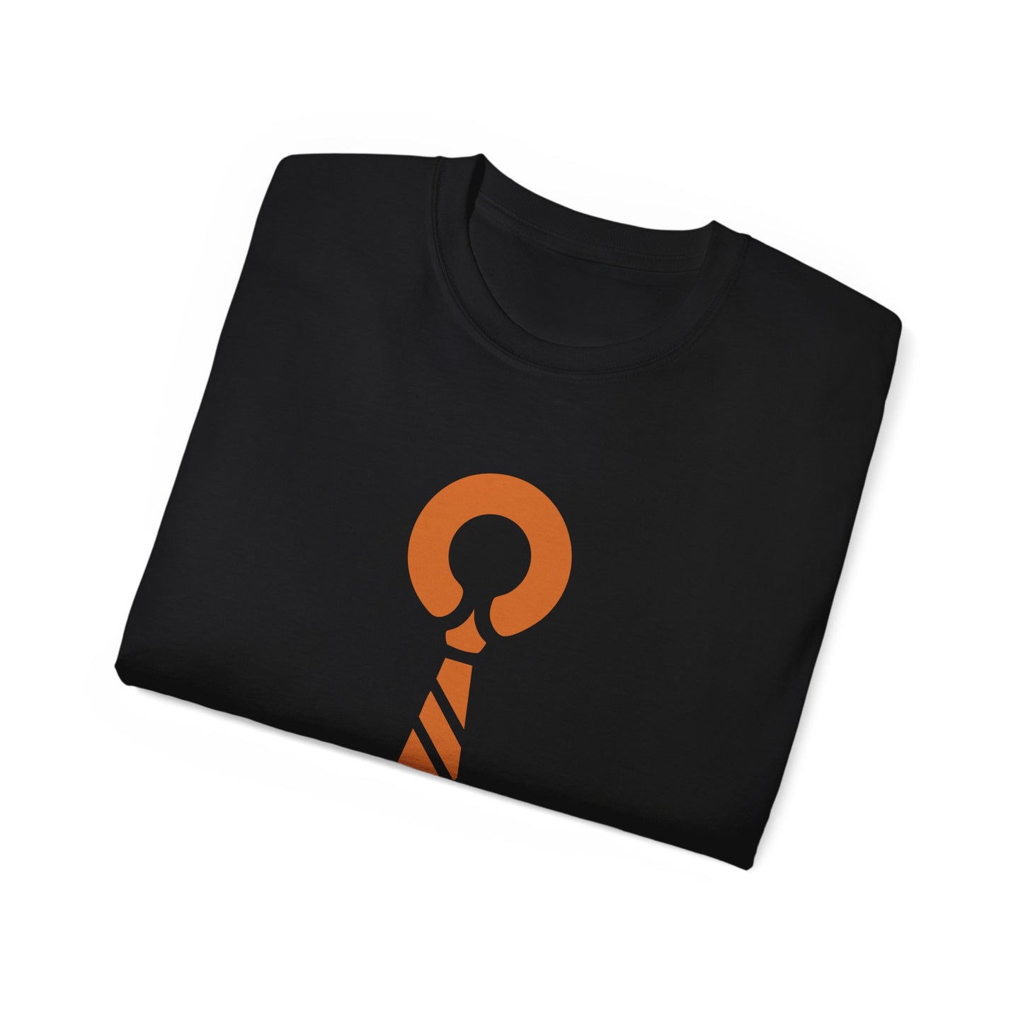 RATTL3 Tie Graphic Tee — Minimalist Vintage Neckwear Shirt