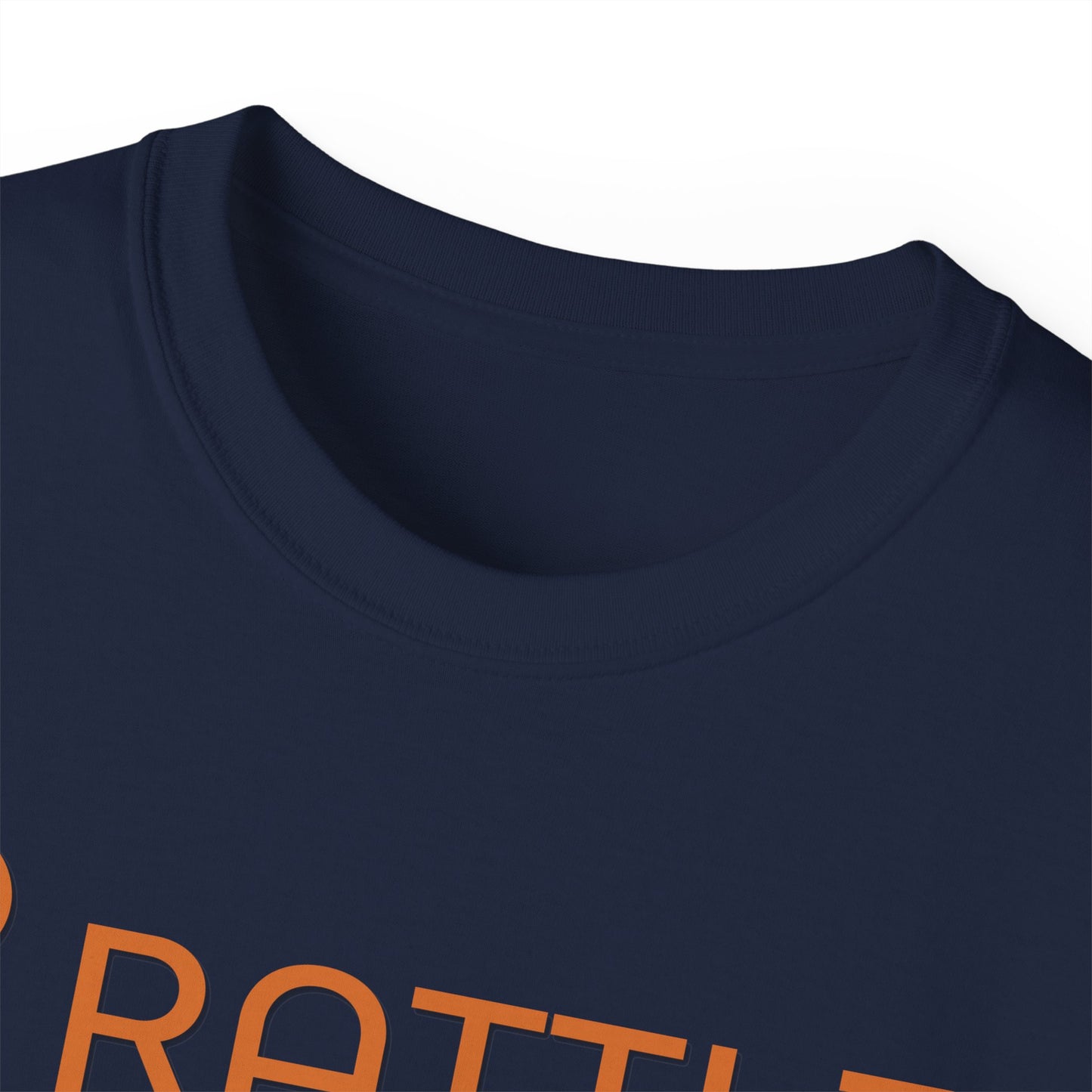 RATTL3 Logo Tee — Minimalist Rust Graphic T-Shirt