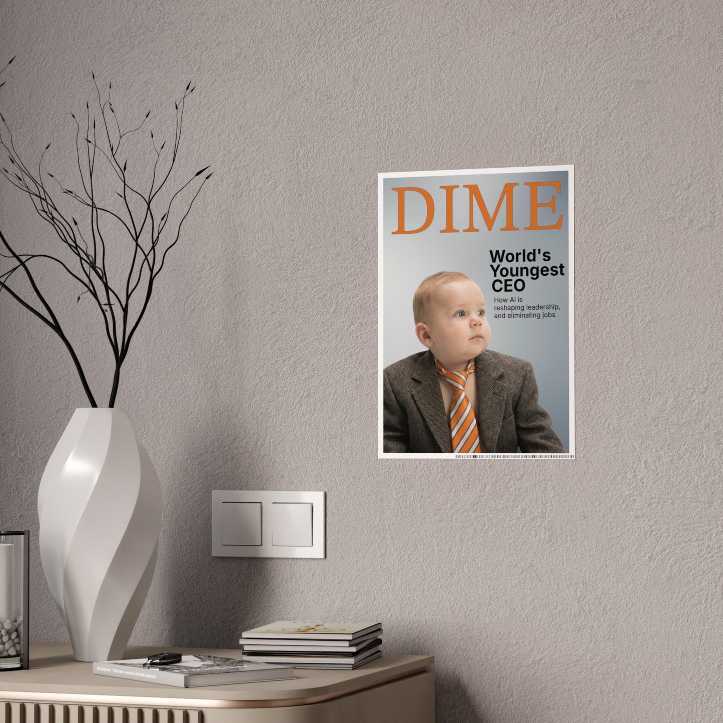 DIME MAGAZINE RATTL3 BABY Glossy poster