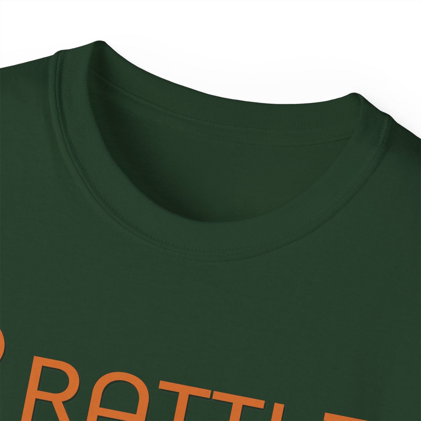 RATTL3 Logo Tee — Minimalist Rust Graphic T-Shirt