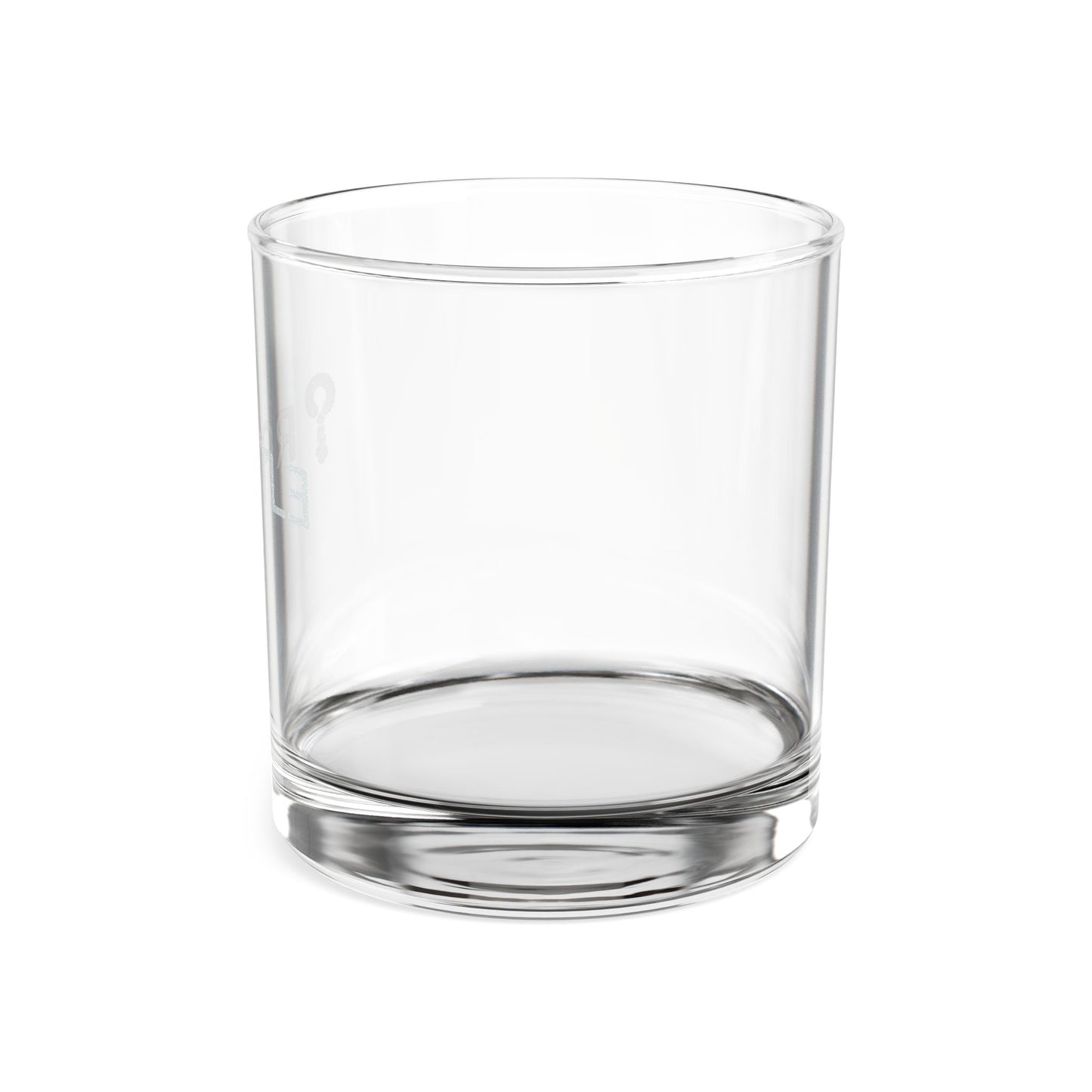 Engraved 10.5oz Whiskey Glass — Classic Rocks Glass with Subtle 'RATTLE' Keyhole Design