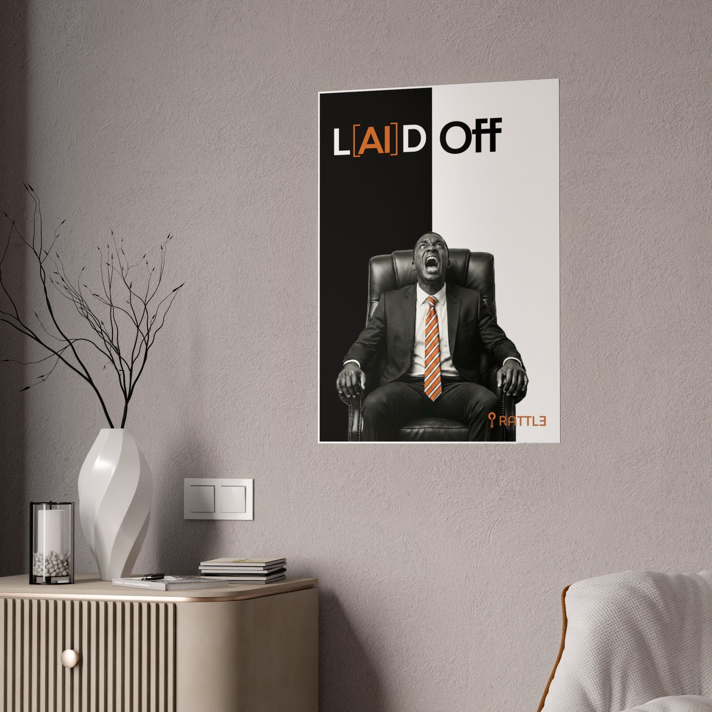 Sunken Place L[AI]D OFF Glossy poster