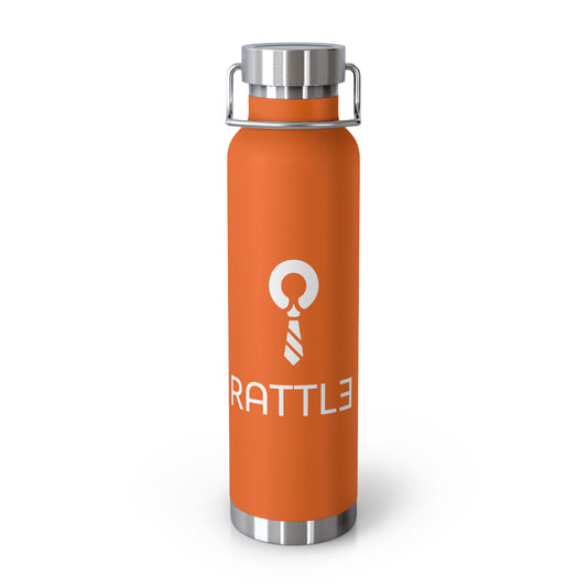 Insulated Copper Water Bottle 22oz — Orange Stainless Vacuum Flask