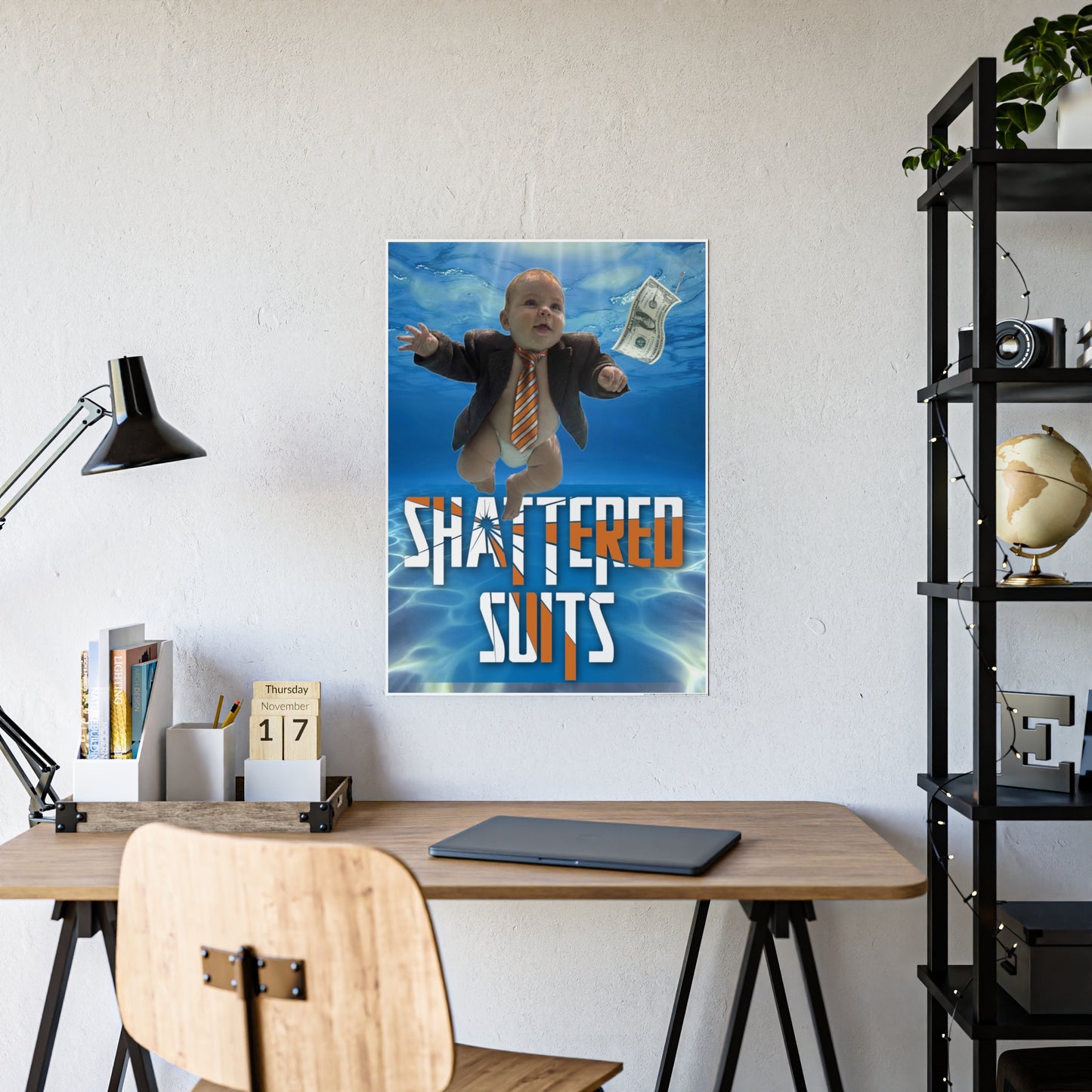 RATTL3 Shattered Suits Glossy poster