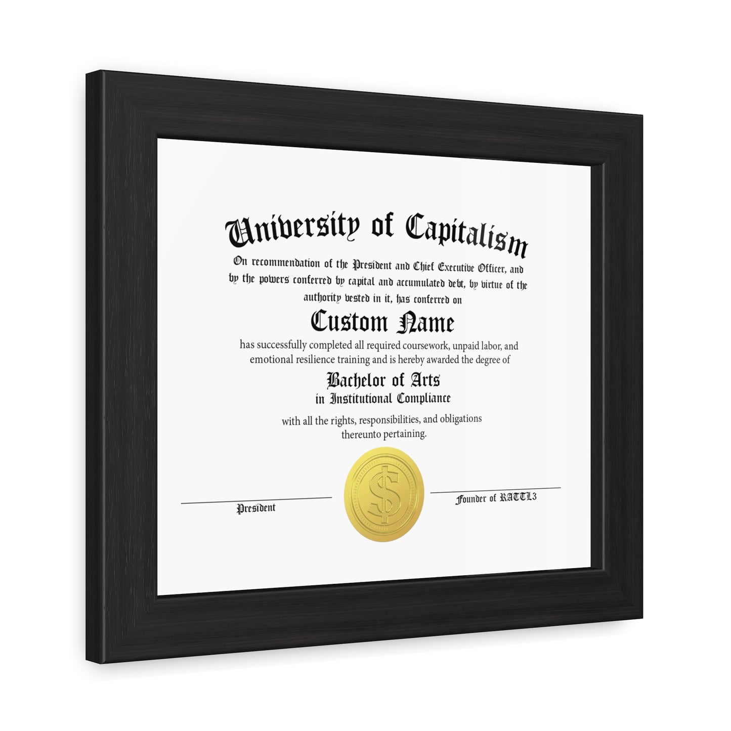 RATTL3 Bachelors Degree (non-accredited)